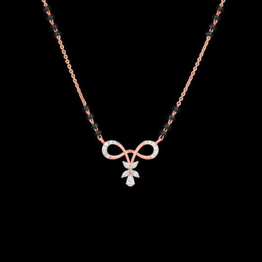 18K Rose Gold Diamond Tanmaniya - 0.23ct VVS-EF with Colour Stones