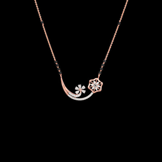 18K Rose Gold Diamond Tanmaniya - 0.4ct VVS-EF with Colour Stones