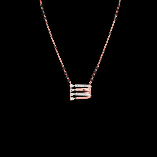 18K Rose Gold Diamond Tanmaniya - 0.26ct VVS-EF with Colour Stones