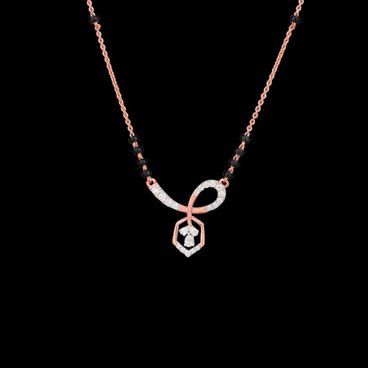 18K Rose Gold Diamond Tanmaniya - 0.28ct VVS-EF with Colour Stones