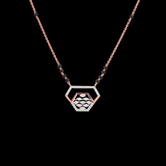18K Rose Gold Diamond Tanmaniya - 0.34ct VVS-EF with Colour Stones
