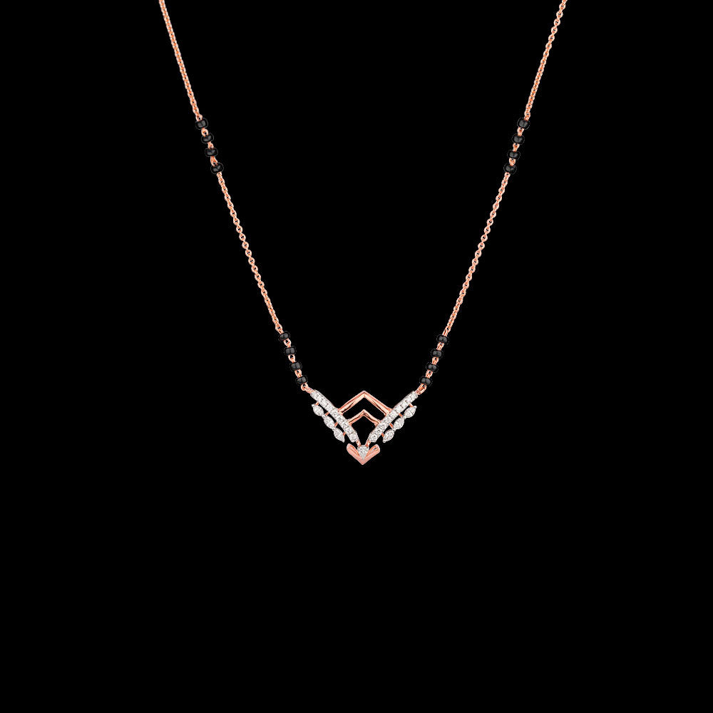 18K Rose Gold Diamond Tanmaniya - 0.26ct VVS-EF with Colour Stones