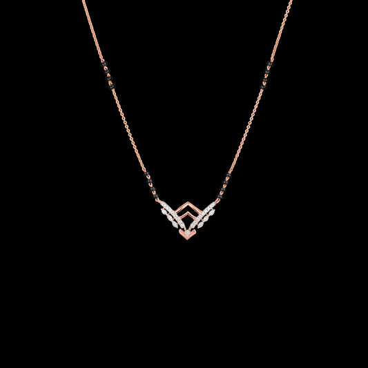 18K Rose Gold Diamond Tanmaniya - 0.26ct VVS-EF with Colour Stones