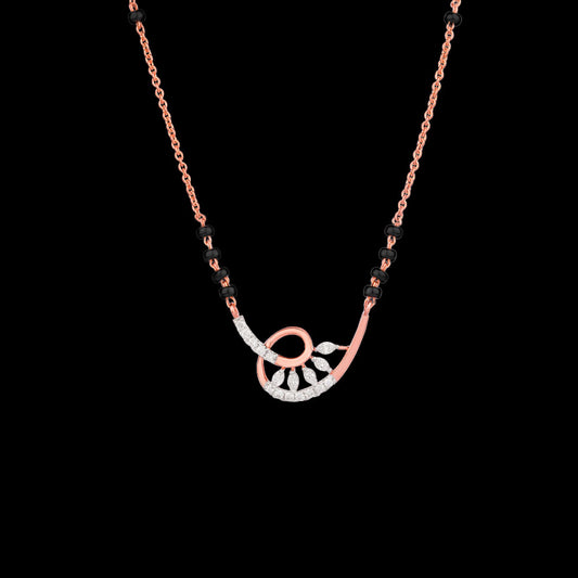 18K Rose Gold Diamond Tanmaniya - 0.18ct VVS-EF with Colour Stones