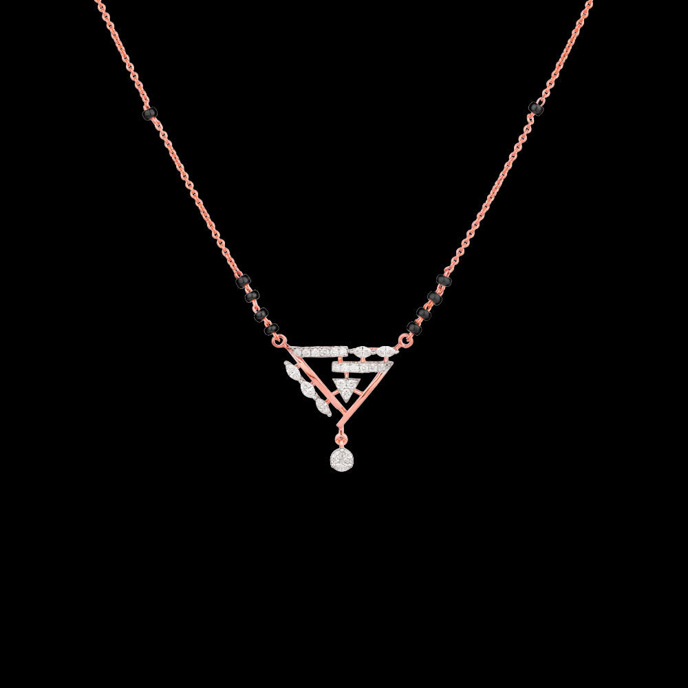 18K Rose Gold Diamond Tanmaniya - 0.32ct VVS-EF with Colour Stones