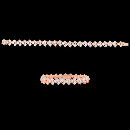 18K White Gold Diamond Bracelet - 10.97ct VVS-VS-HI