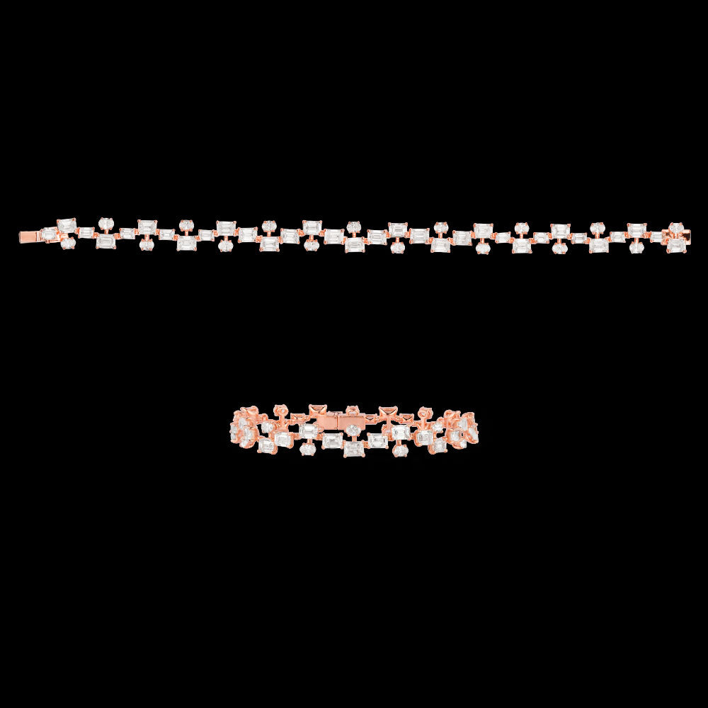 18K White Gold Diamond Bracelet - 14.373ct VVS-VS-GH