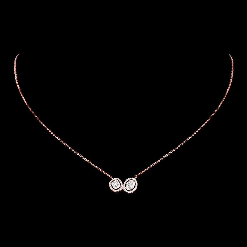 18K Rose Gold Diamond Jewellery - 0.975ct VS-SI-FG