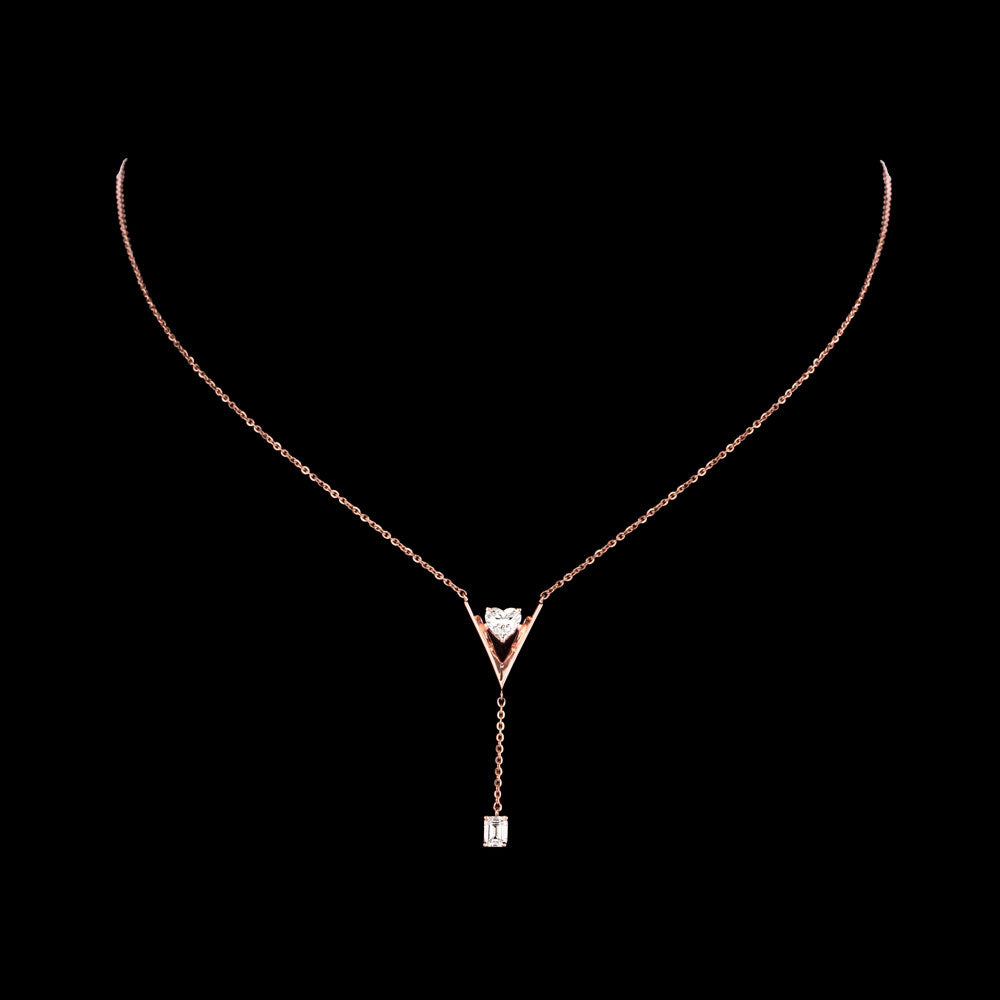 18K Rose Gold Diamond Jewellery - 0.873ct VVS-VS-FG