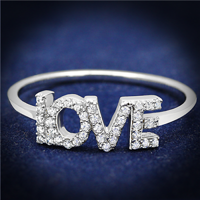 1.25Ct Round Cut Diamond 14K White Gold Over Love Band Ring Plated 925 Sterling Silver