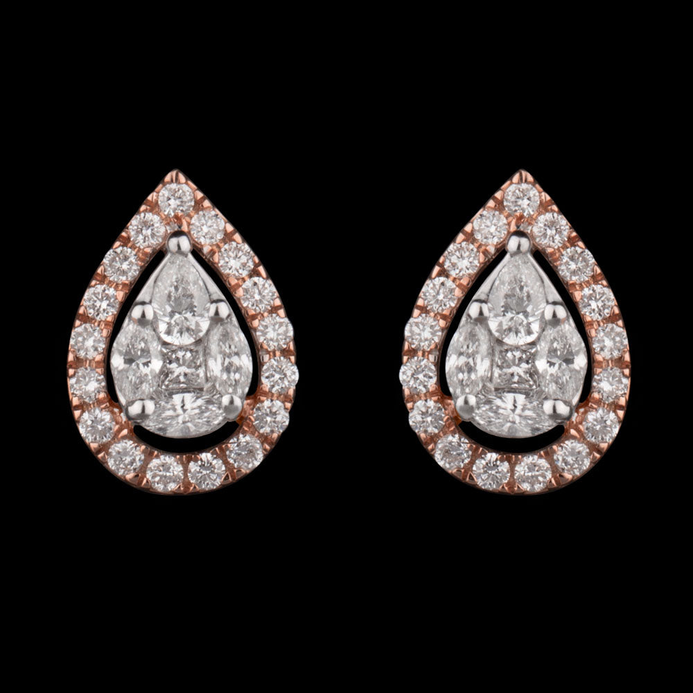 18K Two Tone Gold Diamond Jewellery - 0.5ct VS-SI-FG