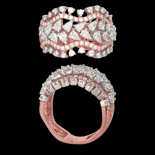 18K Rose Gold Diamond Ring - 1.35ct VS-FG