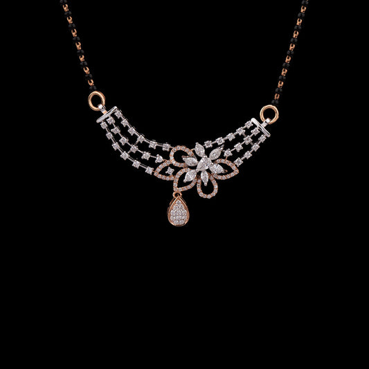 18K Two Tone Gold Diamond Tanmaniya - 0.92ct VS-FG