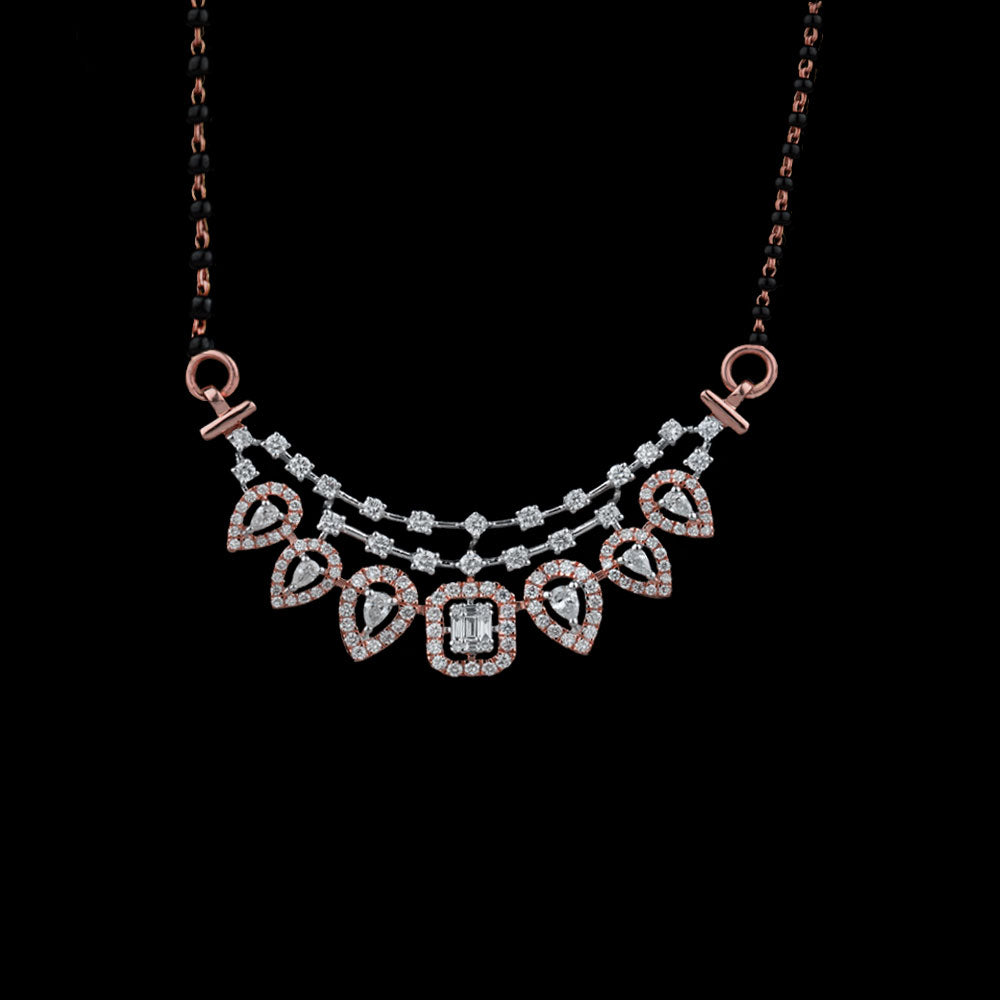 18K Two Tone Gold Diamond Tanmaniya - 1.29ct VS-FG