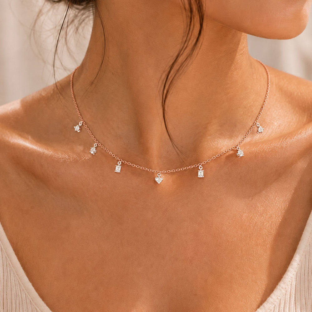 18K Rose Gold Diamond Chain - 0.668ct VS-SI-IJ