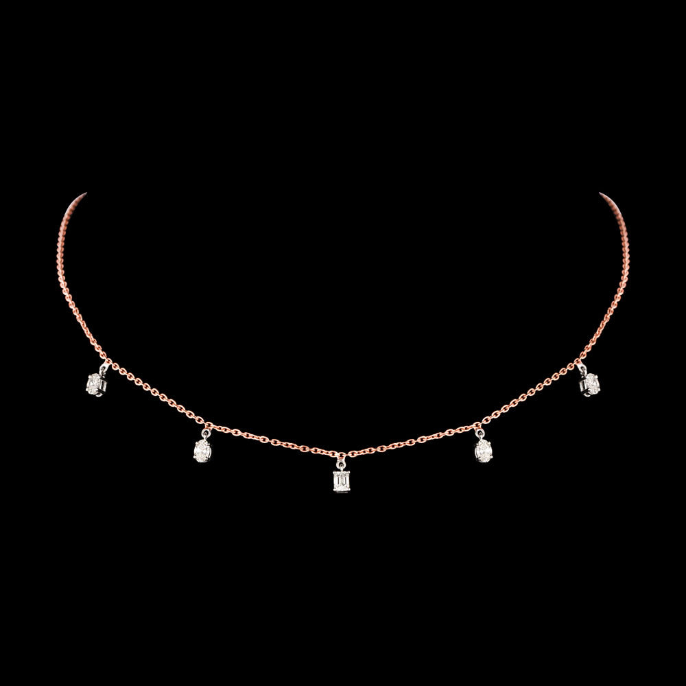 18K Two Tone Gold Diamond Jewellery - 0.965ct VS-SI-IJ