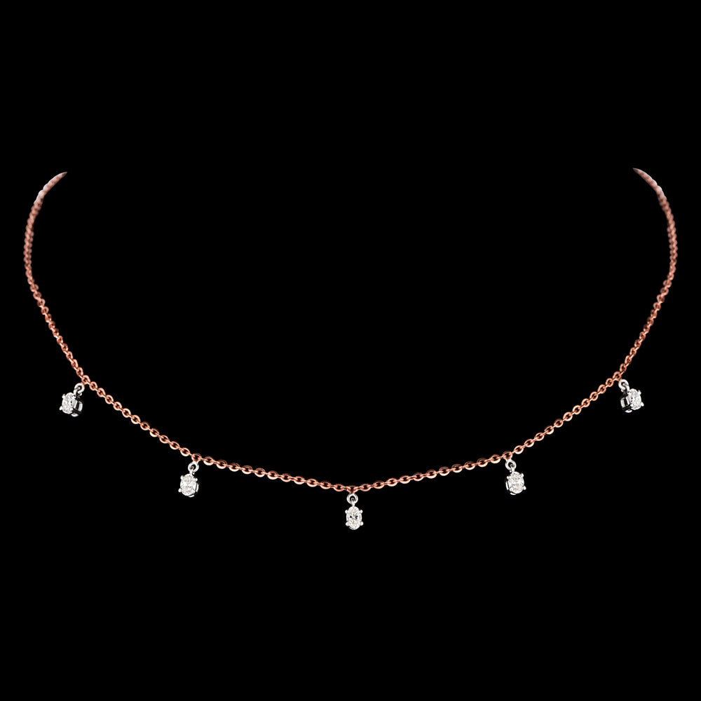 18K Two Tone Gold Diamond Jewellery - 0.528ct VVS-VS-GH