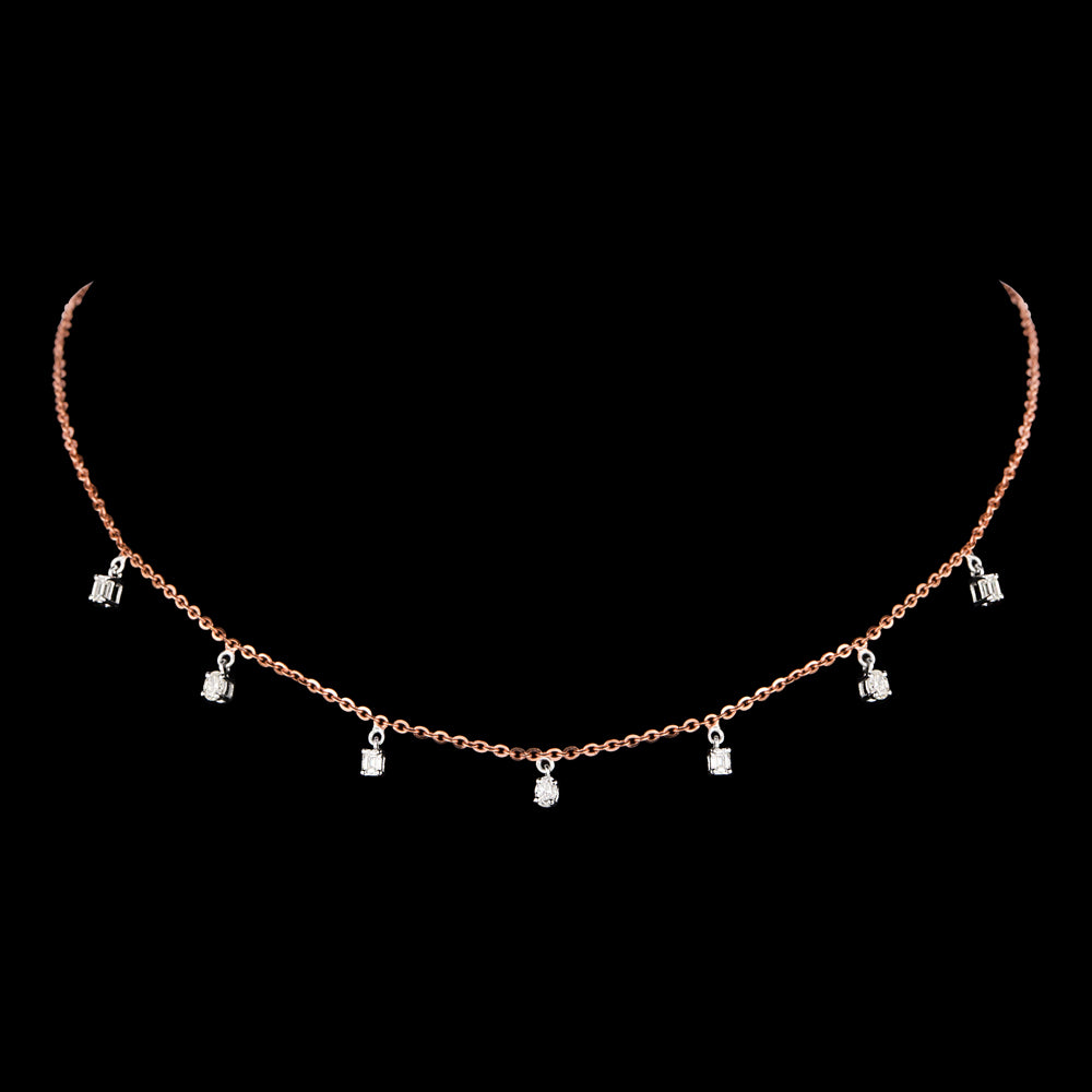 18K Two Tone Gold Diamond Jewellery - 0.685ct VVS-VS-IJ