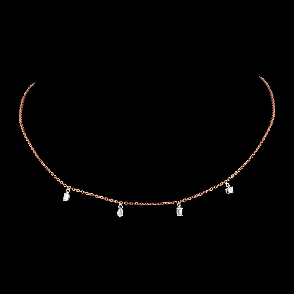 18K Two Tone Gold Diamond Jewellery - 0.429ct VS-SI-IJ