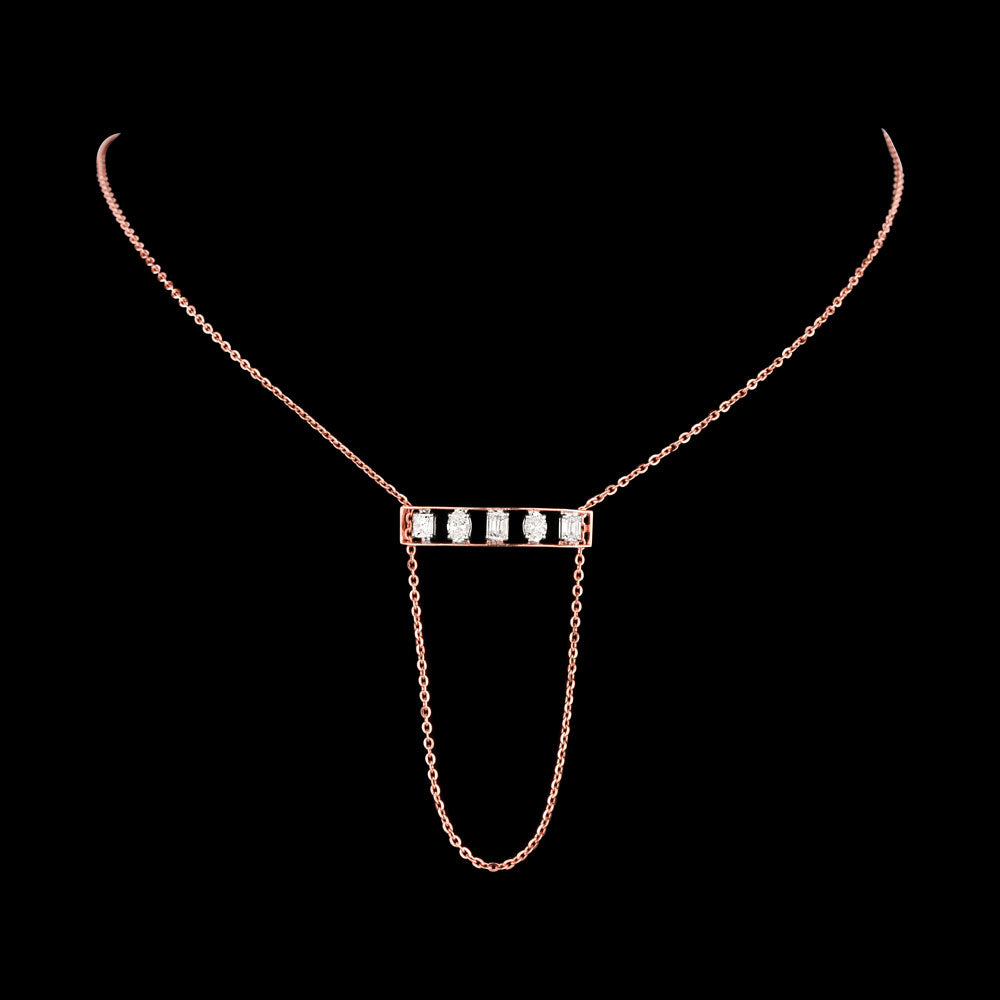 18K Two Tone Gold Diamond Jewellery - 0.961ct VVS-VS-IJ