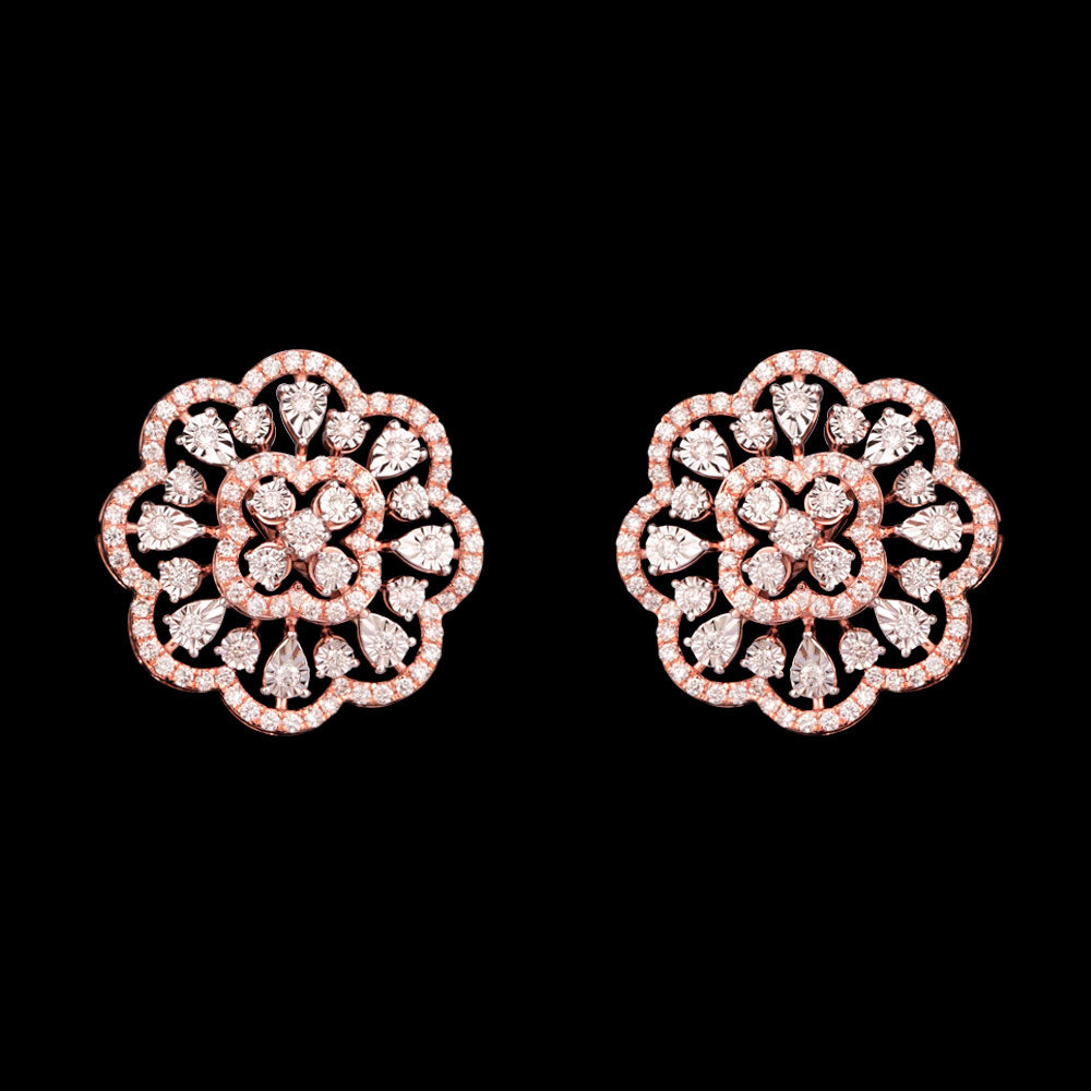 14K Two Tone Gold Diamond Jewellery - 0.98ct VVS-VS-GH