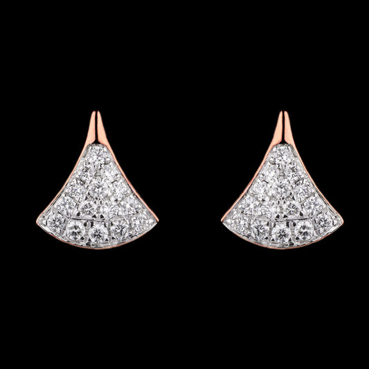 14K Yellow Gold Diamond Earrings - 0.6ct VVS-VS-GH