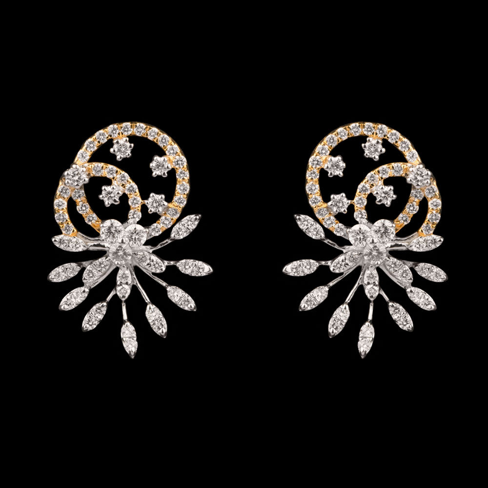 14K Two Tone Gold Diamond Jewellery - 0.88ct VVS-VS-GH