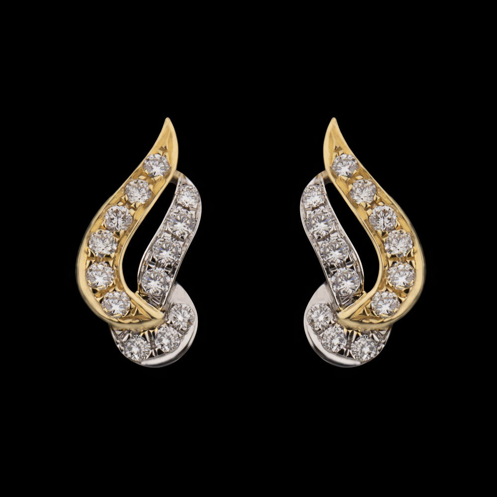 14K Two Tone Gold Diamond Jewellery - 0.23ct VVS-VS-GH