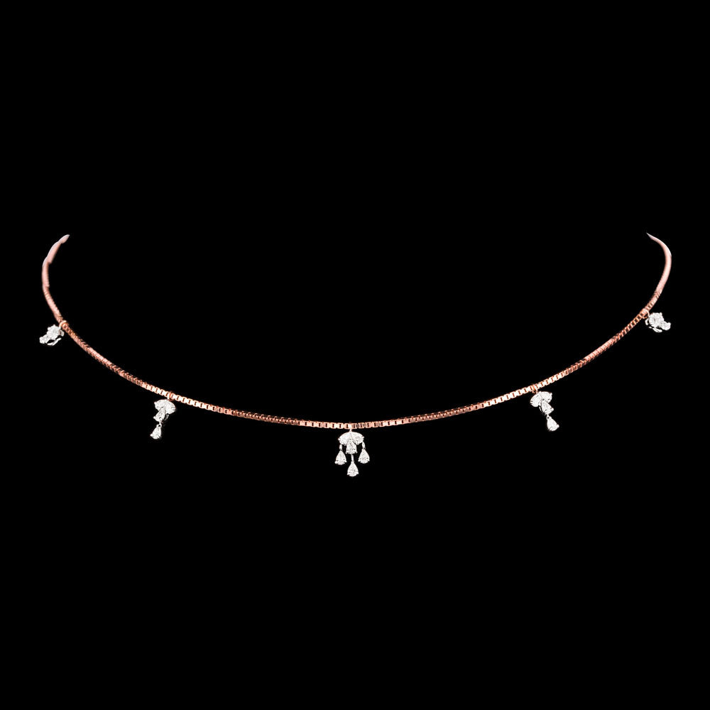 18K Two Tone Gold Diamond Necklace - 0.711ct VVS-EF