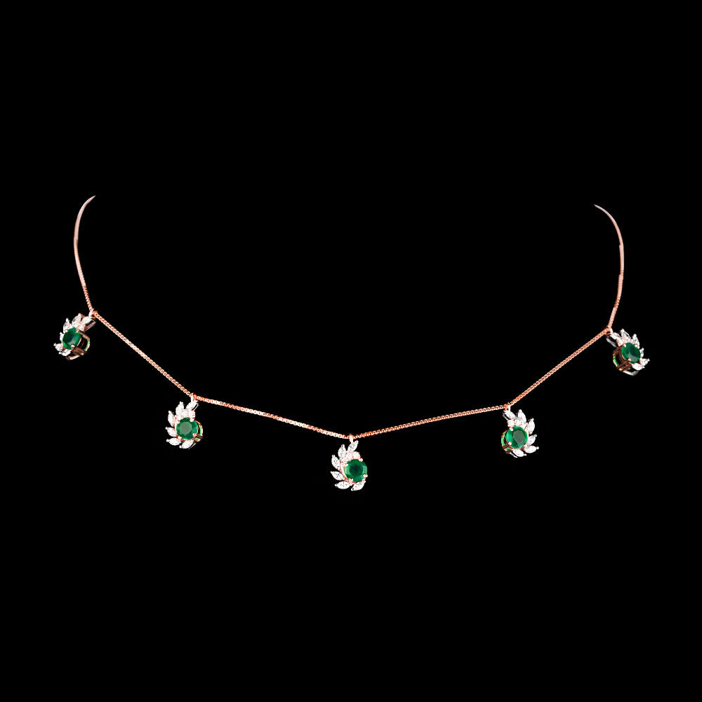 18K Two Tone Gold Diamond Jewellery - 1.124ct VVS-EF with Colour Stones