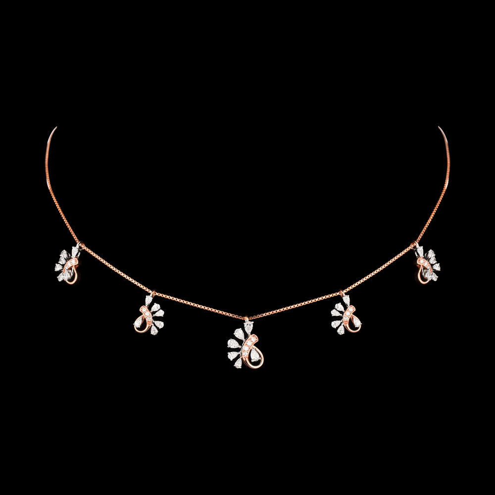 18K Two Tone Gold Diamond Jewellery - 0.971ct VVS-VS-EF