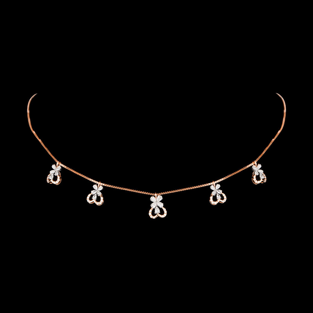 18K Two Tone Gold Diamond Jewellery - 1.093ct VVS-EF