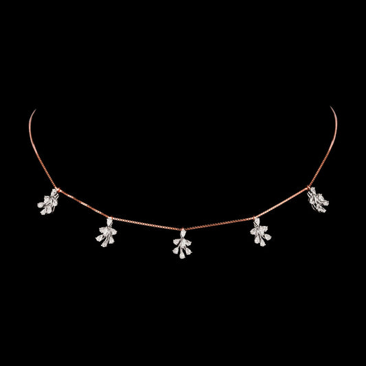 18K Rose Gold Diamond Jewellery - 1.226ct VVS-EF