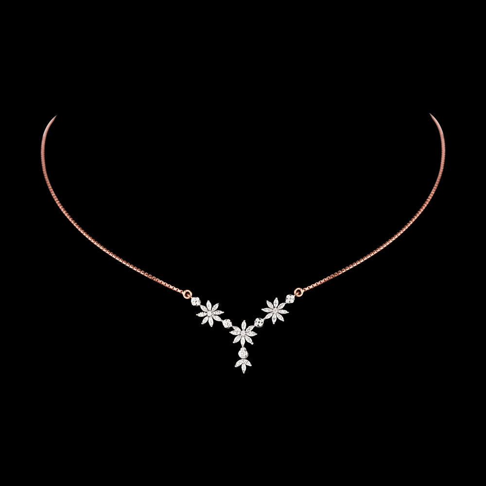 18K Two Tone Gold Diamond Jewellery - 1.125ct VVS-EF