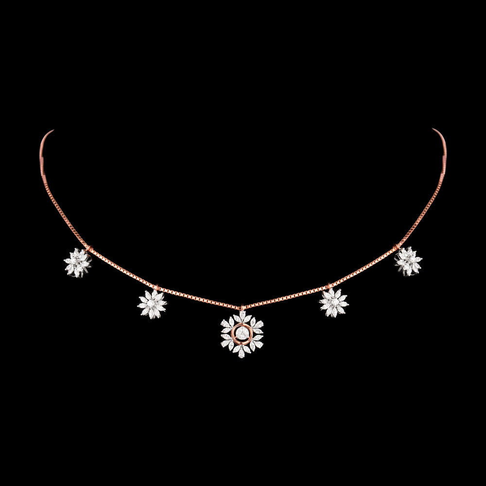18K Two Tone Gold Diamond Jewellery - 1.392ct VVS-VS-EF