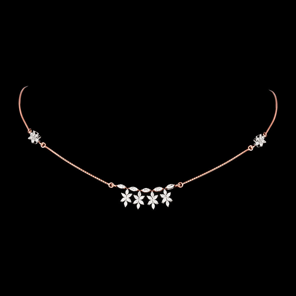 18K Rose Gold Diamond Jewellery - 1.704ct VVS-EF