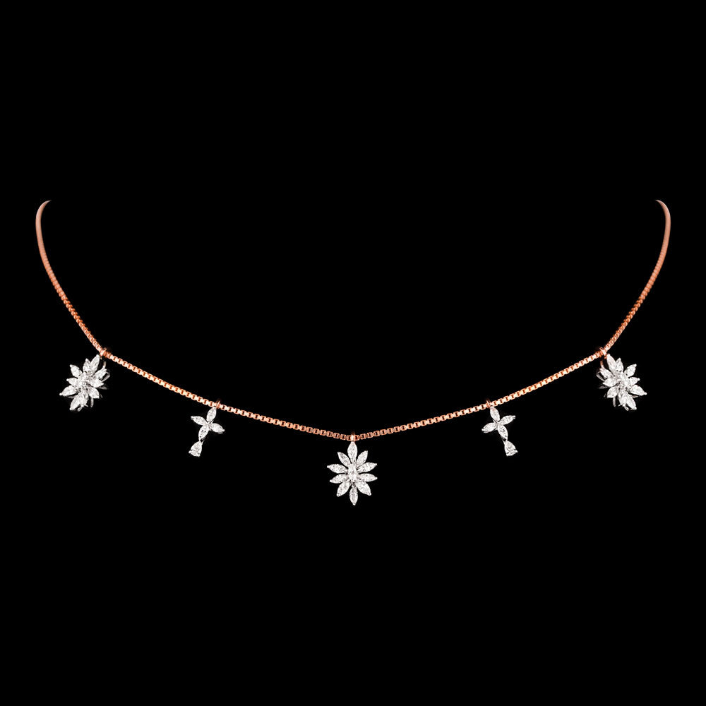 18K Rose Gold Diamond Jewellery - 1.489ct VVS-EF