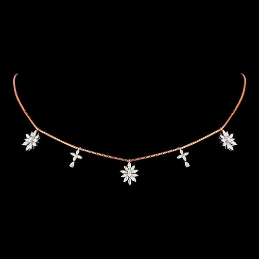 18K Rose Gold Diamond Jewellery - 1.489ct VVS-EF