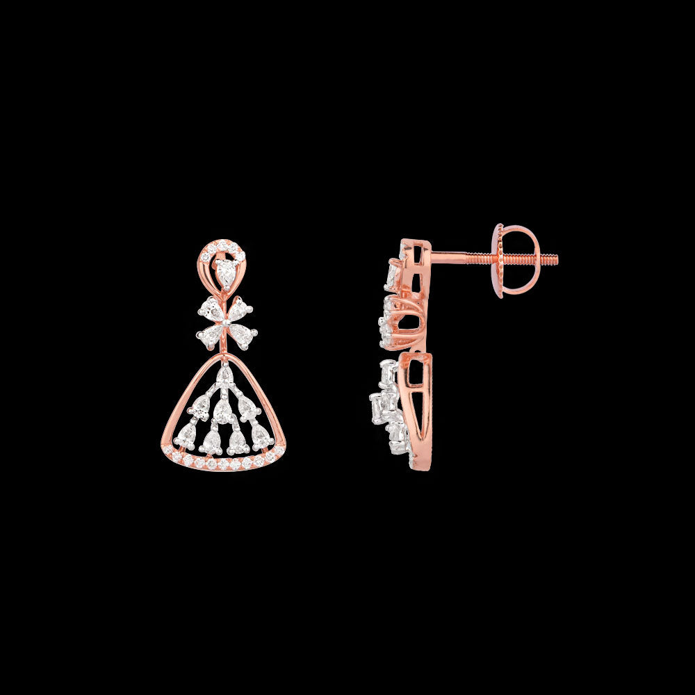 18K Two Tone Gold Diamond Jewellery - 0.854ct VVS-EF