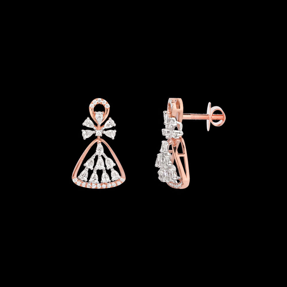 18K Two Tone Gold Diamond Jewellery - 0.931ct VVS-EF