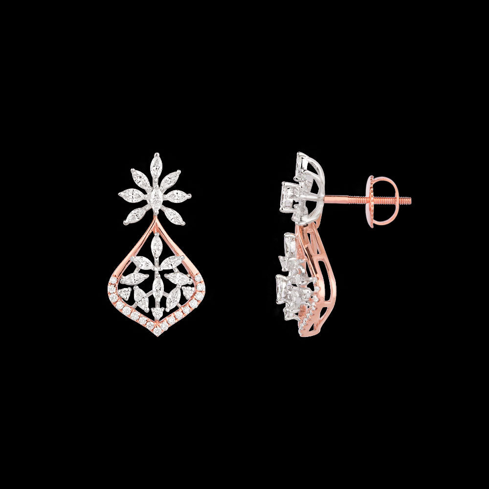 18K Two Tone Gold Diamond Jewellery - 0.925ct VVS-VS-EF