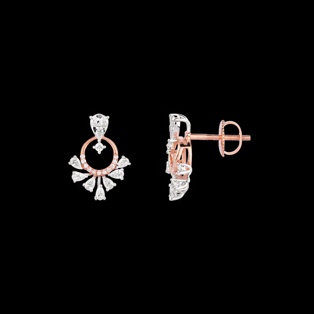 18K Two Tone Gold Diamond Jewellery - 0.862ct VVS-EF