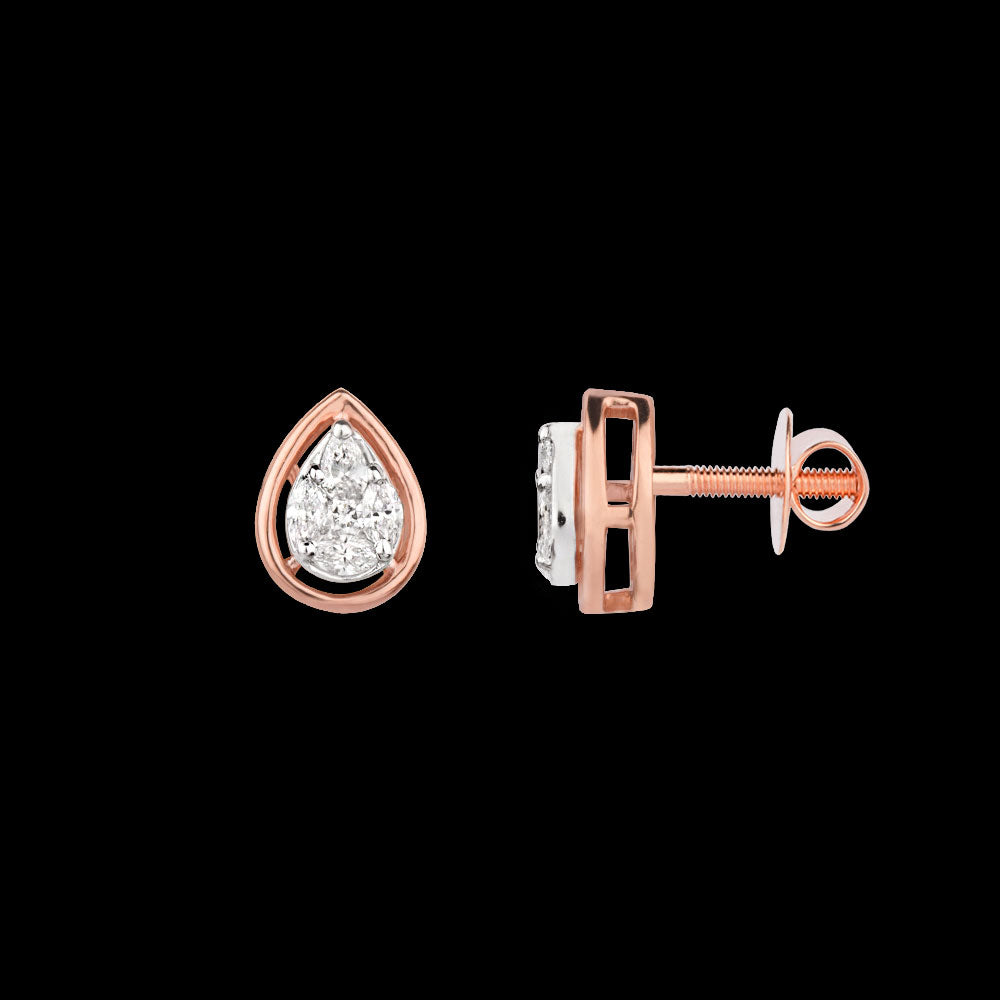 18K Two Tone Gold Diamond Jewellery - 0.211ct VVS-VS-EF