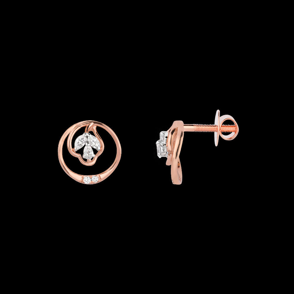 18K Two Tone Gold Diamond Jewellery - 0.132ct VVS-EF