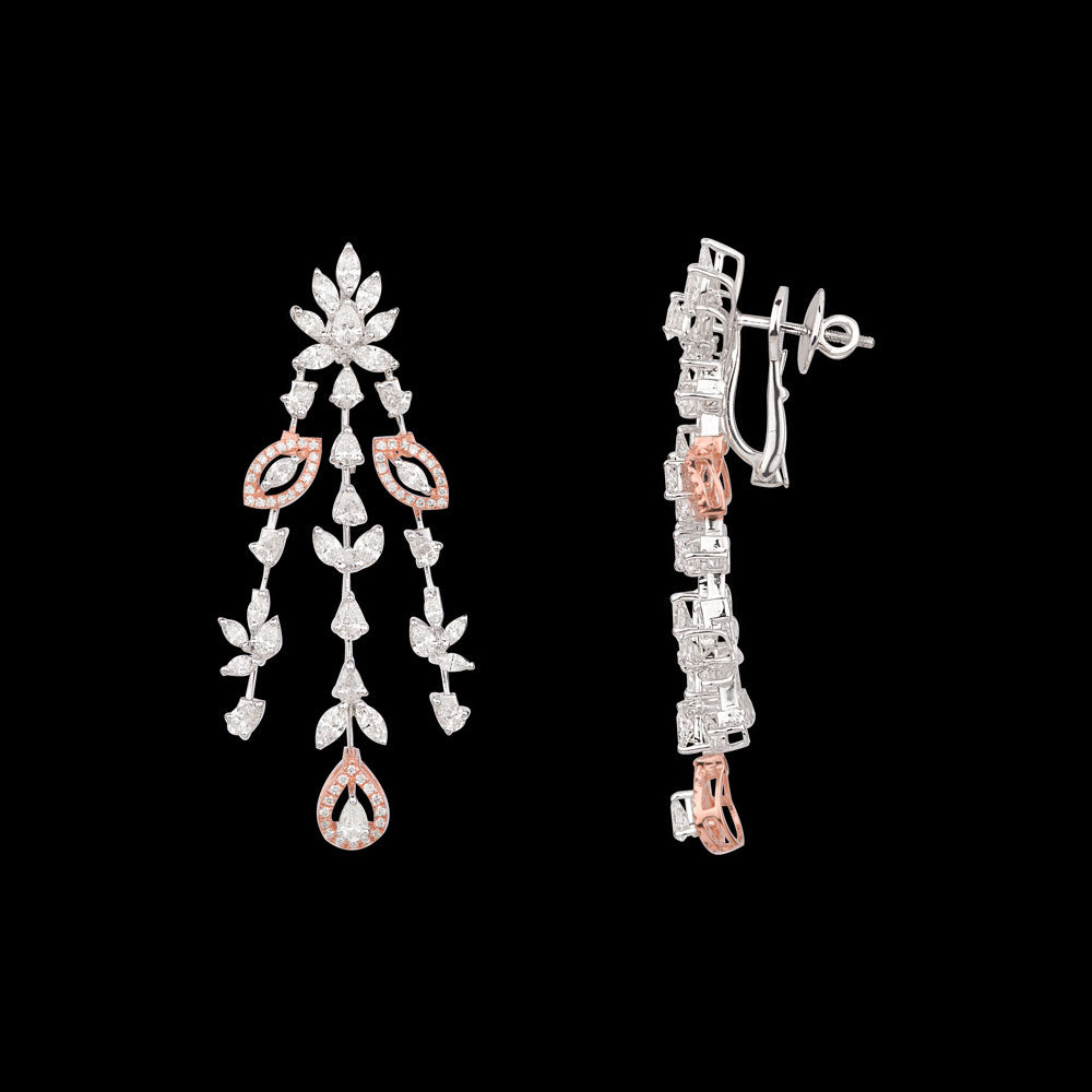 18K Two Tone Gold Diamond Jewellery - 6.425ct VVS-VS-GH