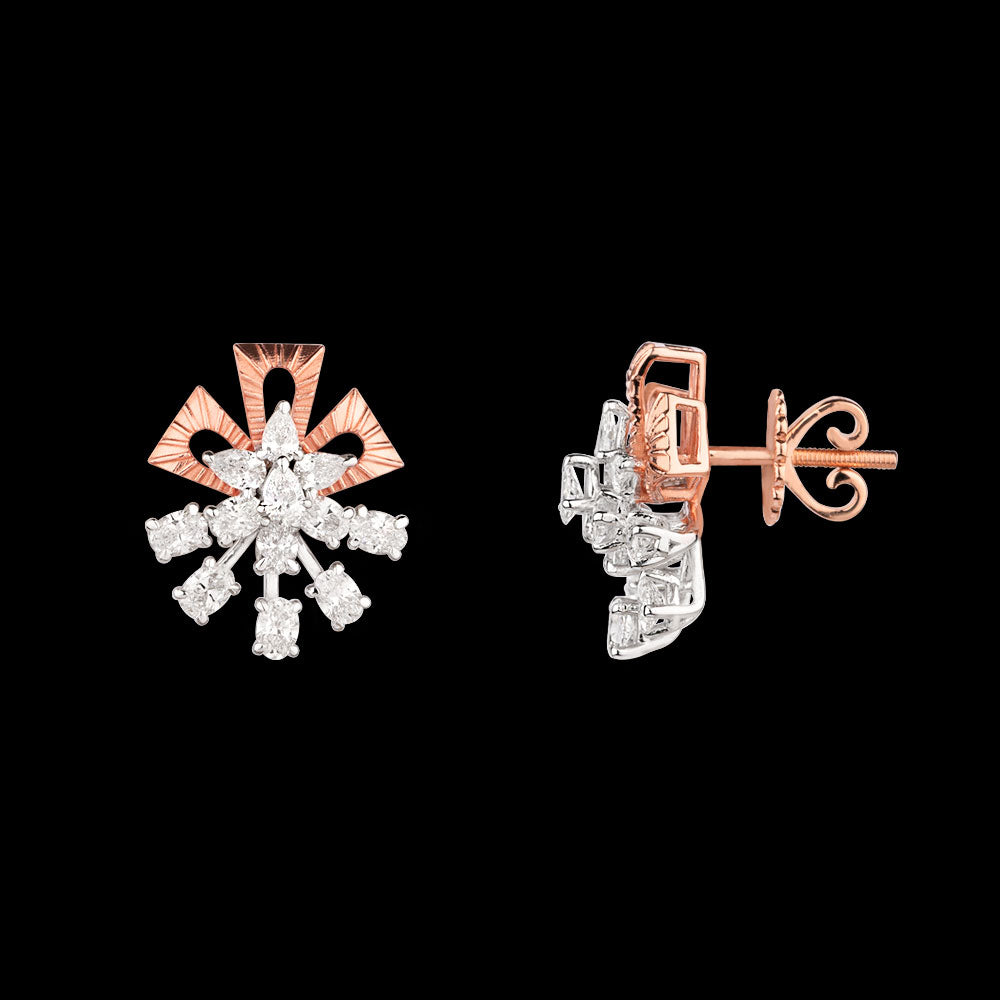 18K Two Tone Gold Diamond Pendant - 1.92ct VS-SI-EF
