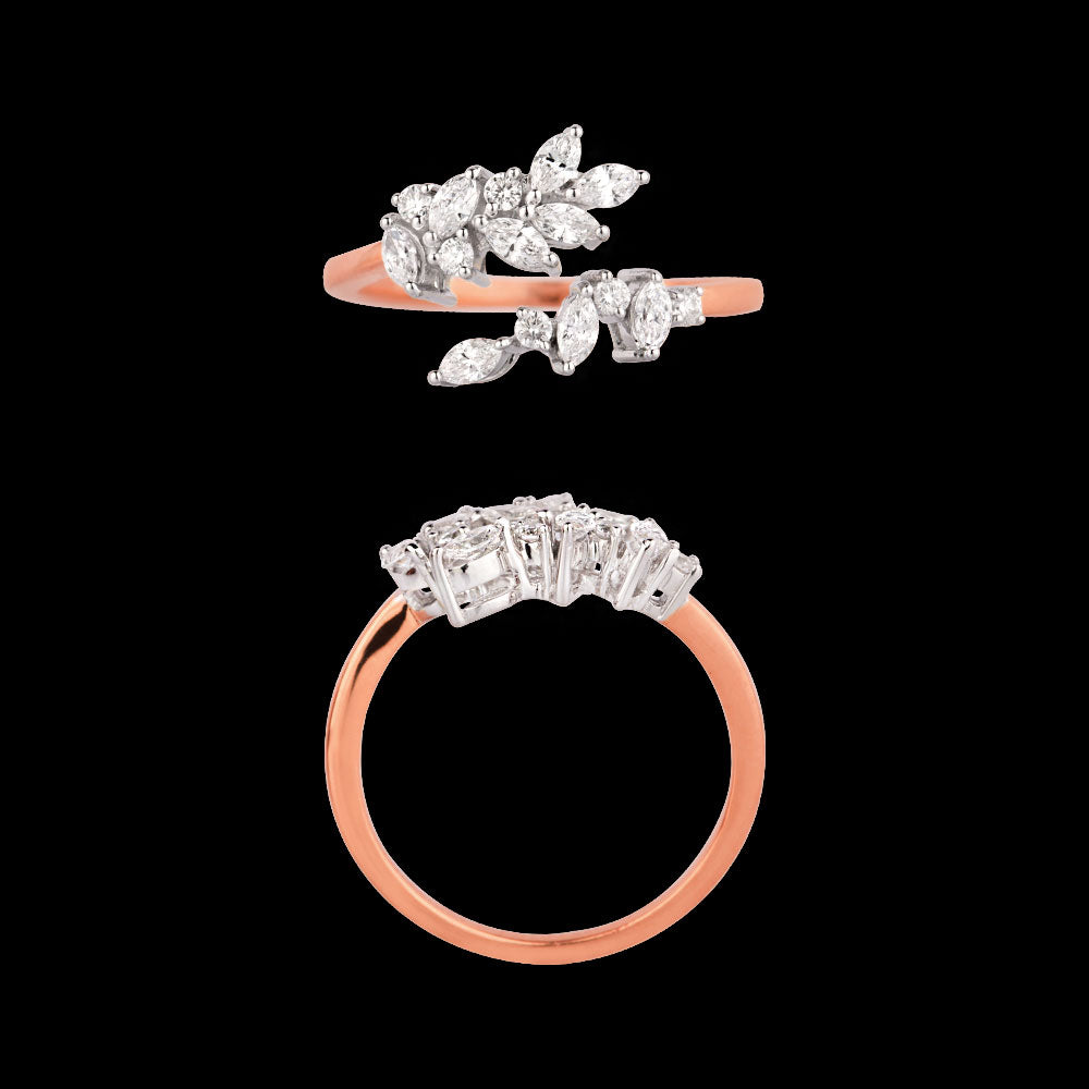 18K Rose Gold Diamond Ring - 0.479ct VVS-VS-EF