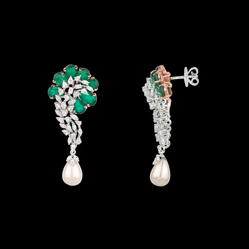 18K Two Tone Gold Diamond Jewellery - 2.28ct VVS-EF with Colour Stones