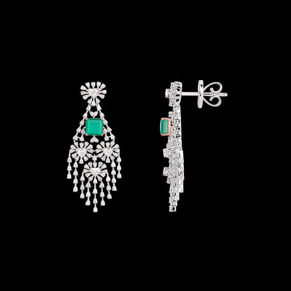 18K Two Tone Gold Diamond Jewellery - 5.46ct VVS-EF with Colour Stones