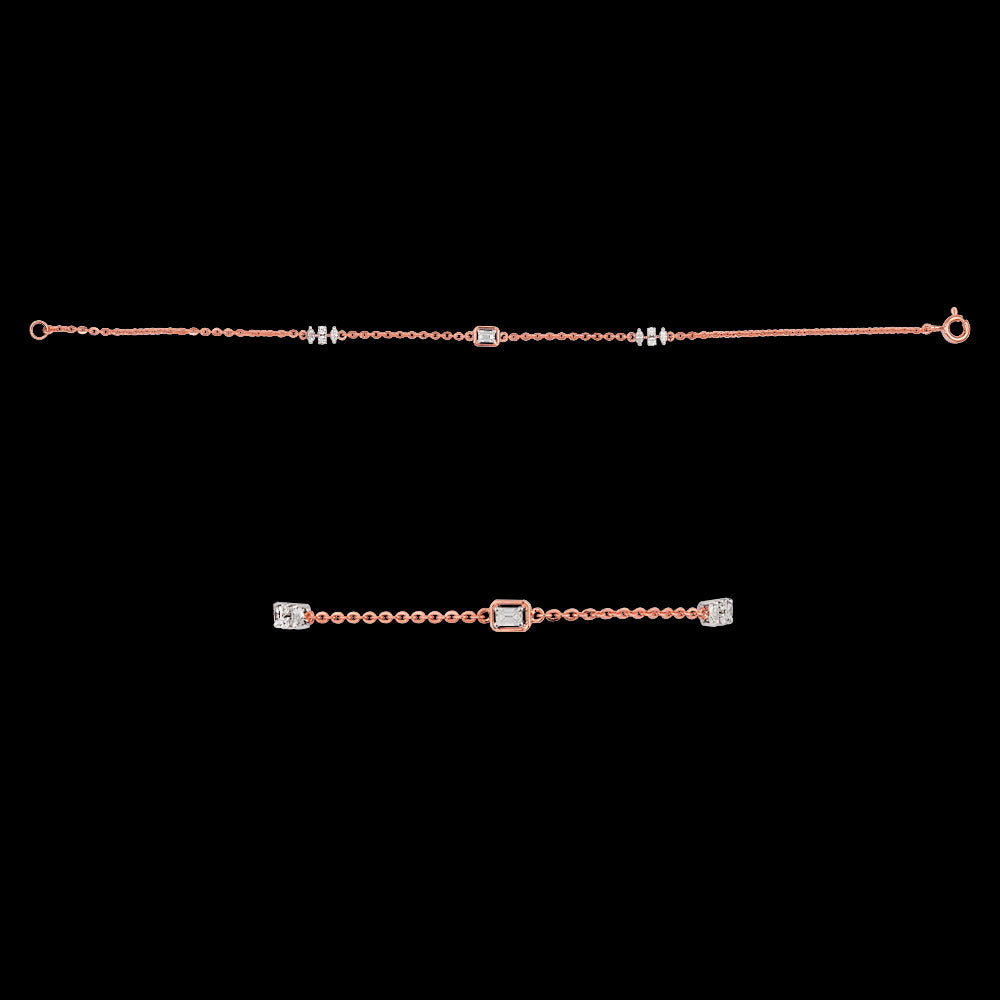 18K Two Tone Gold Diamond Jewellery - 0.255ct VVS-EF